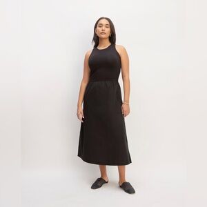 Everlane The Supima® High-Neck Riviera Dress in Black Size M NWOT